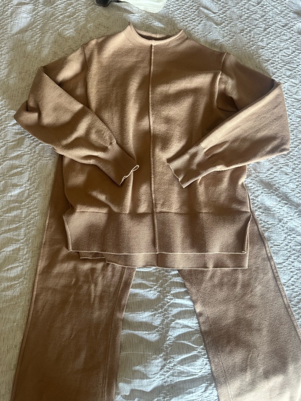 Amazon Women's Camel/Tan Sweater Set